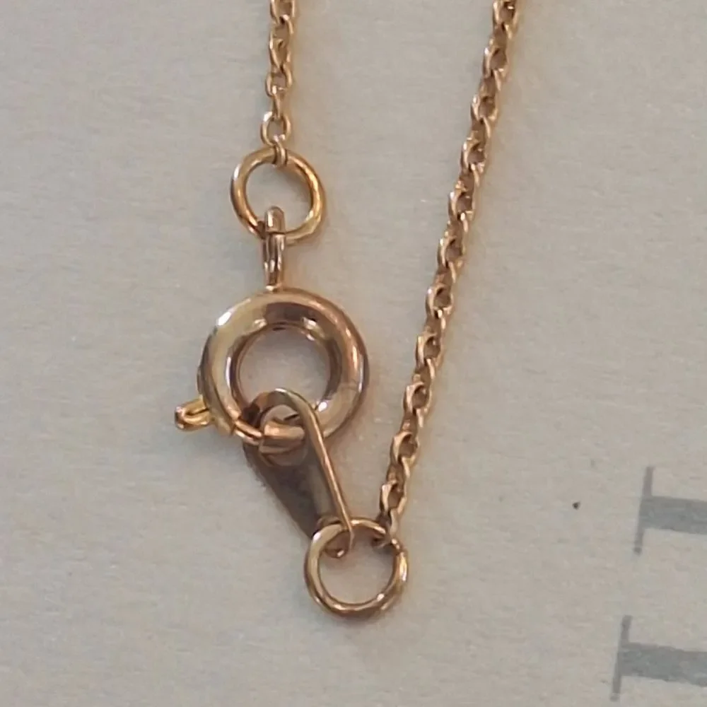 Trifari Circle Pendant Necklace Eternity Link Crystals on Goldtone Chain, Boxed